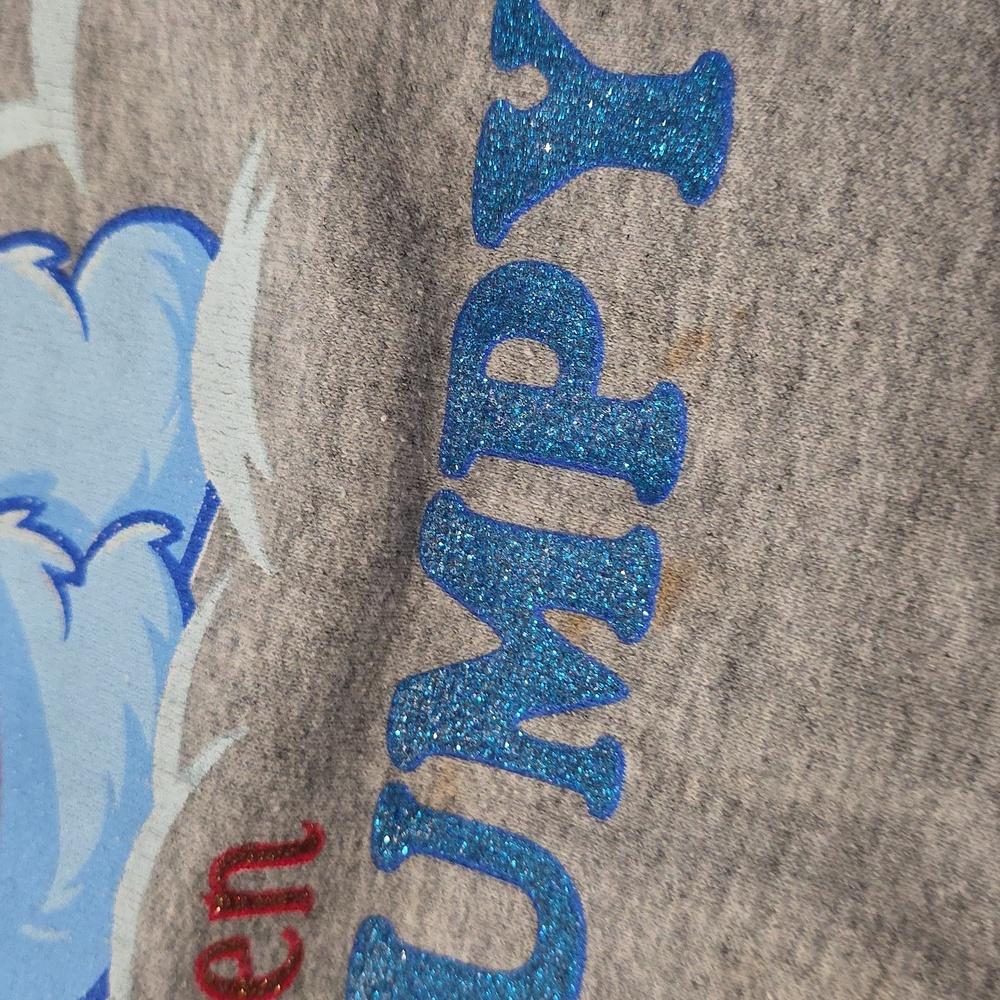 Vintage Y2K 2004 Care Bears Womens Christmas Grumpy Bear Sweatshirt Gray - Picture 5 of 9